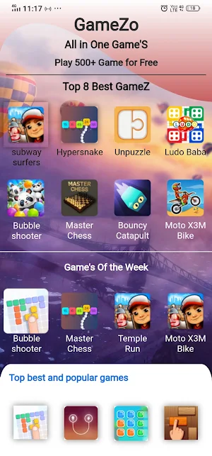 GameZo all in one game Screenshot 0