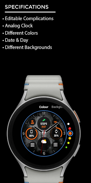 Night 80 - watch face Screenshot 3