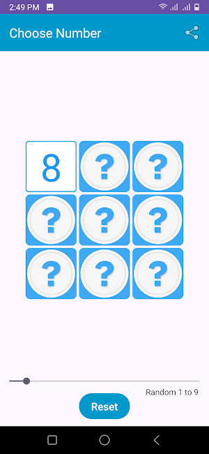 Choose Number Screenshot 1