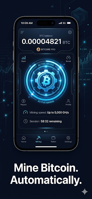 BitCore PRO - BTC mining Screenshot 1