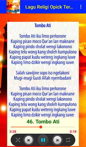 Lagu Religi Opick Lengkap Screenshot 3