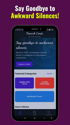 Peacock Cards Screenshot 0