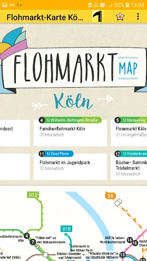 flea market map Cologne Screenshot 2