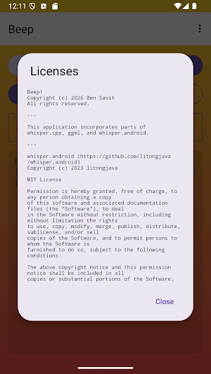 Beep Screenshot 3