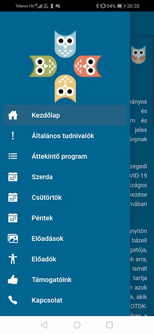 SZTE SZAOK-FOK-GYTK-ETSZK TDK Screenshot 1