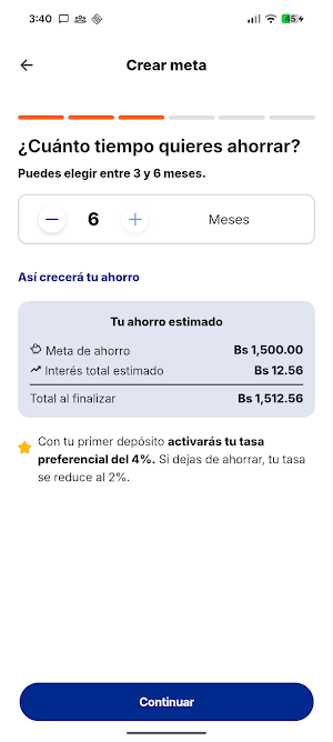 MetaAhorro Screenshot 3