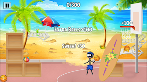 Stickman Trick Shot Basketball Screenshot 2