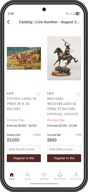 SAA Mobile Bidding Screenshot 3