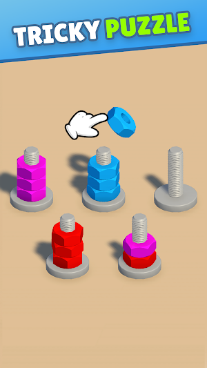 Screw Nuts & Bolts Color Sort Screenshot 2