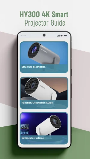HY300 4K Smart Projector Guide Screenshot 2