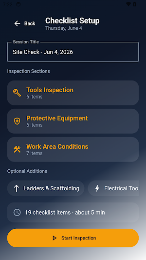 Job Site Safety Checklist Screenshot 2
