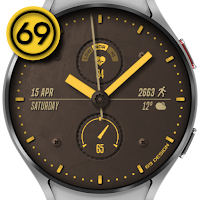 [69D] IRON analog watch face