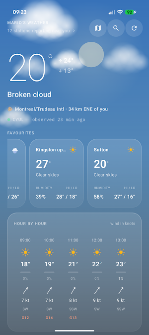Marek's Weather Screenshot 2