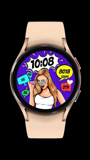 Pars Sweet Lady Watch Face Screenshot 1