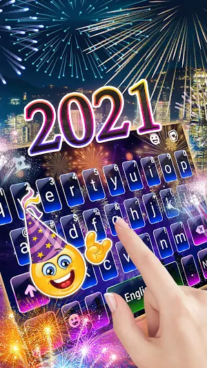 New Year 2021 Keyboard Background Screenshot 1