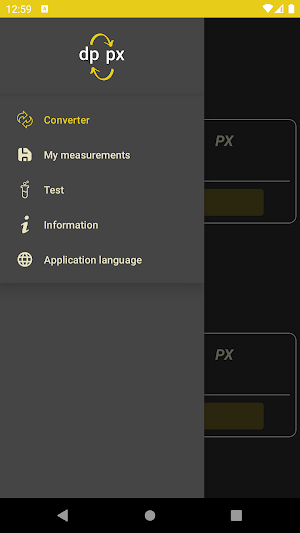 Dp-Px Android Converter Screenshot 0