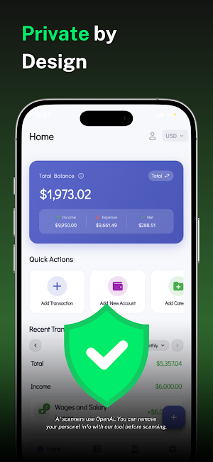 Fokus AI: Expense & Budget Screenshot 1