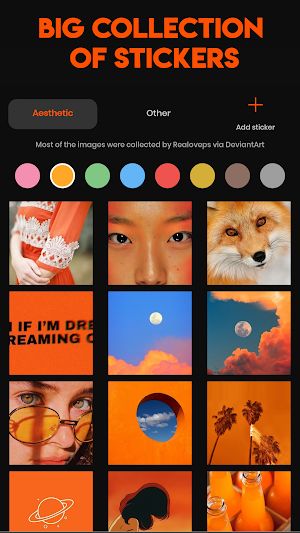 Orenji 🍊 : Free Photo Collage & Backgrounds maker Screenshot 2