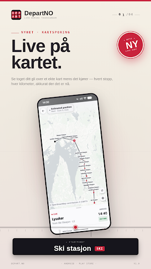 Norges Togtider og Kart Screenshot 0
