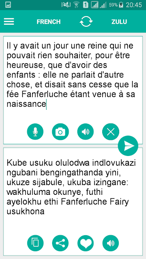 Zulu French Translator Screenshot 0
