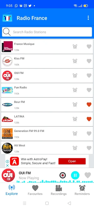 Radio France :FM Internet app Screenshot 2