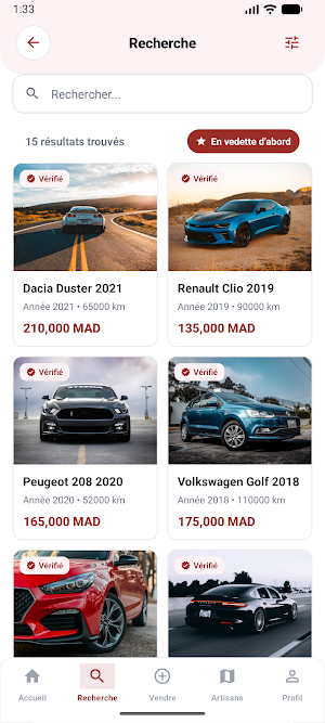 Marocar – Voitures d'occasion Screenshot 1