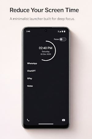 Minimalist Focus : Launcher Screenshot 0