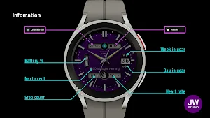 JW106 jwstudio watchface Screenshot 1