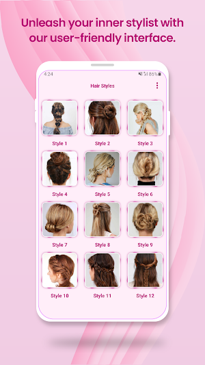 Girls Hair Style Step by Step Screenshot 3