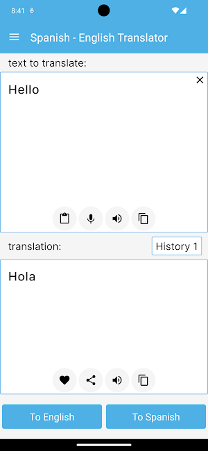 Spanish - English Translator Screenshot 0