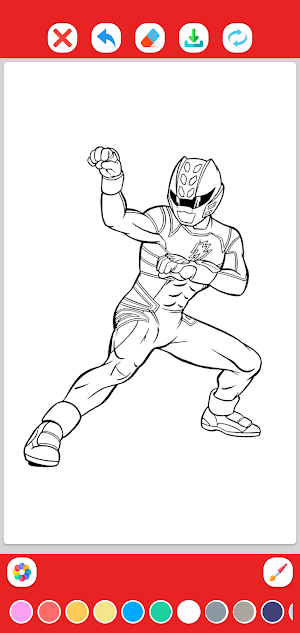 Rangers Coloring Page Screenshot 2