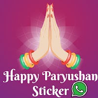 Happy Paryushan sticker,photo (Jain festival)