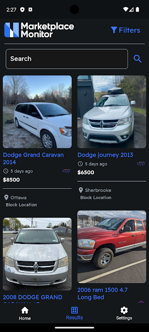 Marketplace Monitor Screenshot 1