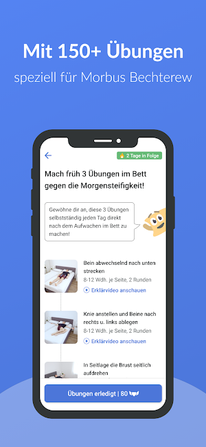 Axia - die Bechterew-App Screenshot 1