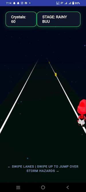 Kid Buu Grid Run: Monsoon Screenshot 3