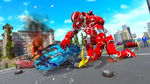 Ambulance Robot Transformation-Doctor Robot Rescue Screenshot 2