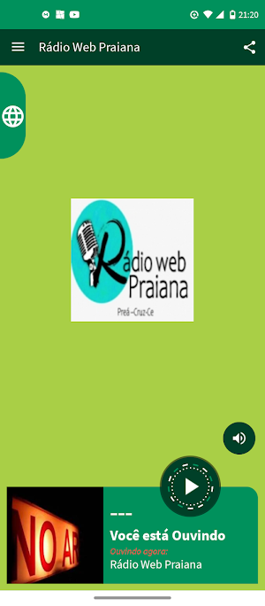 Rádio Web Praiana Screenshot 2