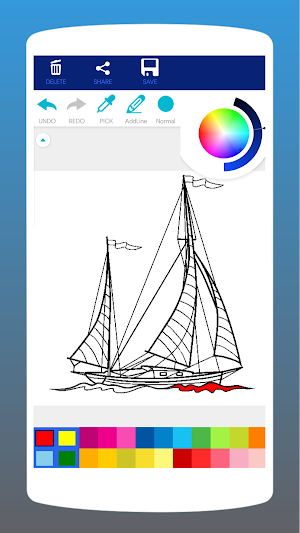 Ships Coloring Book Screenshot 2