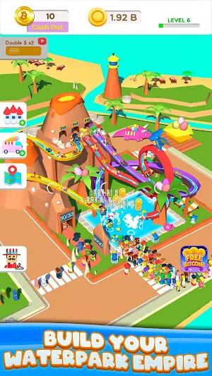 Idle Bitcoin Waterpark Screenshot 0