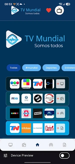 TV Mundial Screenshot 0