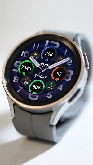 ZKinWatch Fantasy Purple Clock Screenshot 2