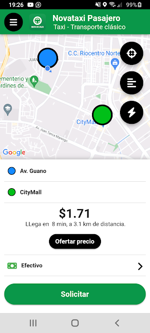 Novataxi Pasajero Screenshot 0