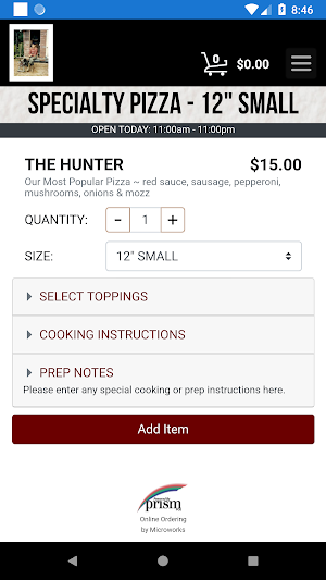 Tony Harper's Pizza & Clam Shack Screenshot 1