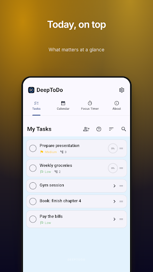 DeepToDo Screenshot 0