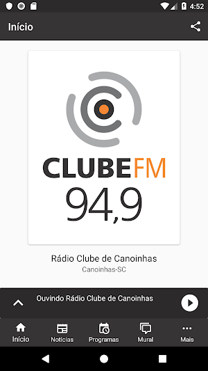 Clube FM 94,9 - Canoinhas Screenshot 1