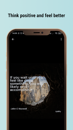 Uplifty:Daily Motivation Quote Screenshot 3
