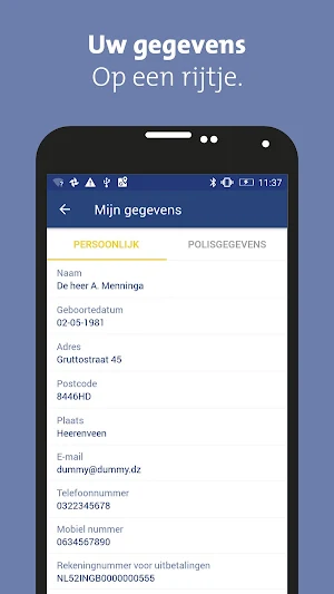 Menzis app Screenshot 1
