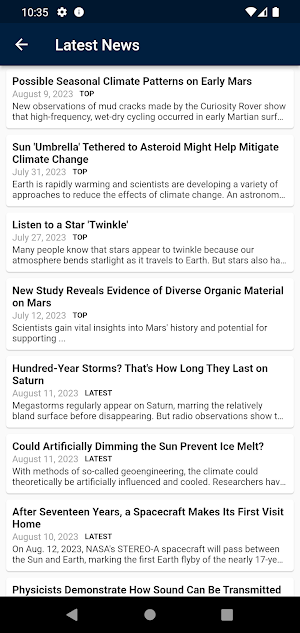 Daily Astronomy Explorer Screenshot 2