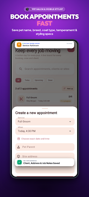 Dog Grooming Business Manager Screenshot 2