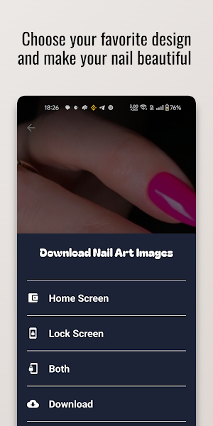 Bold Contrasts Nail Art Design Screenshot 2